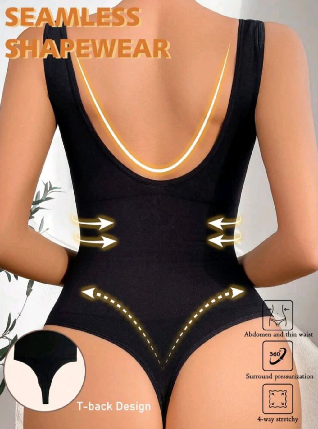 Seamless Body Shaper Bodysuit
