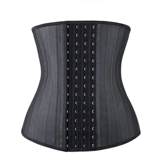 Steel bone latex waist trainer belly slimming