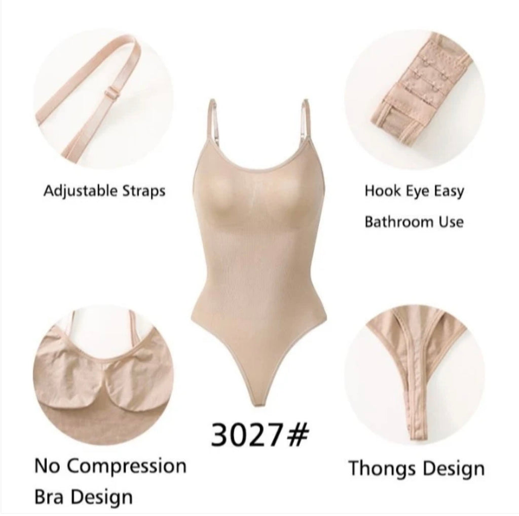 Shapewear Bodysuit Women Tummy Control Body Shaper Seamless Sculpting Thong